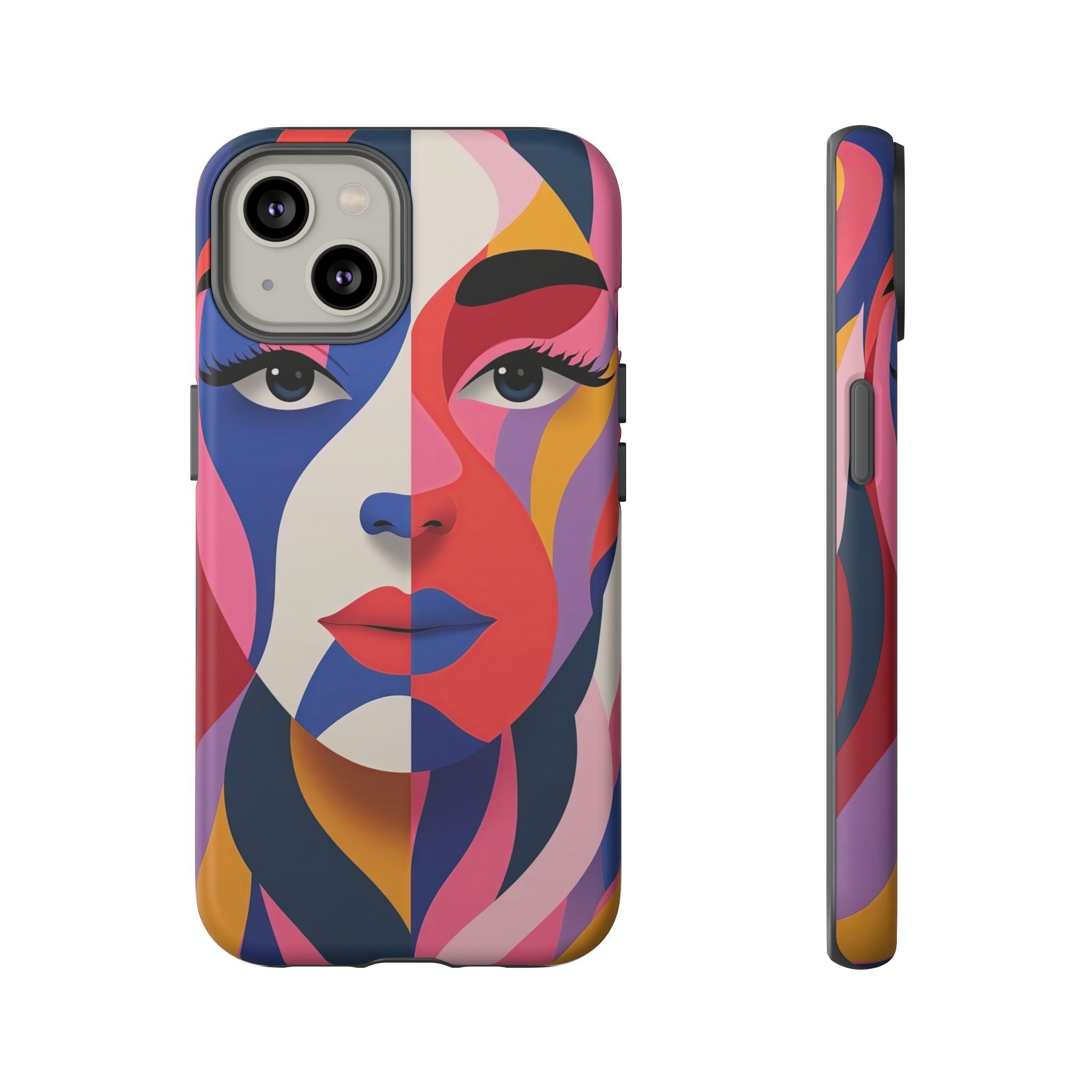 Abstract Colourful Face iPhone Case | Vibrant Pop Art