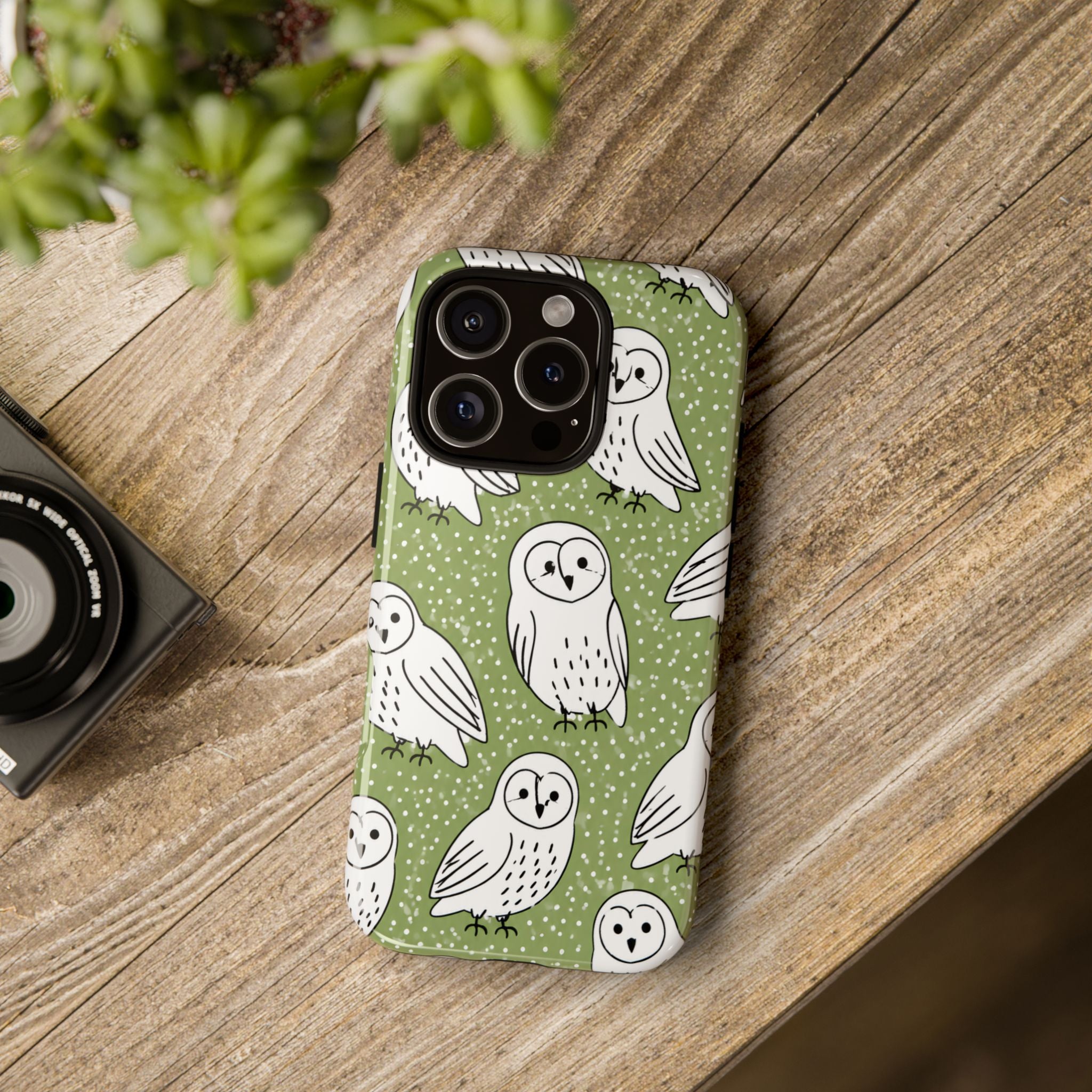 Barn Owl iPhone Case | Woodland Owl Pattern Cover