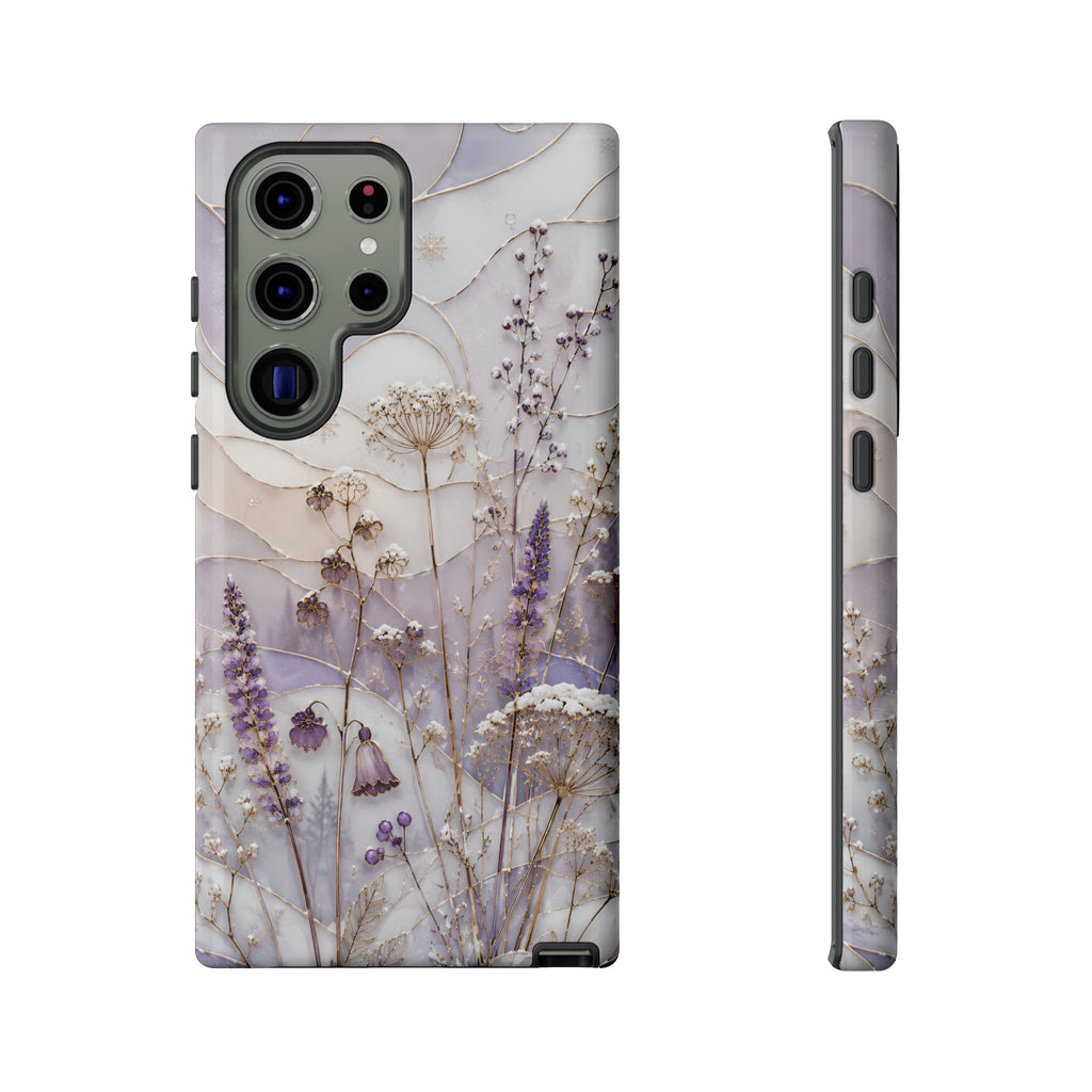 Stained Glass Wildflower Samsung Galaxy Phone Case | Floral Meadow Phone Case