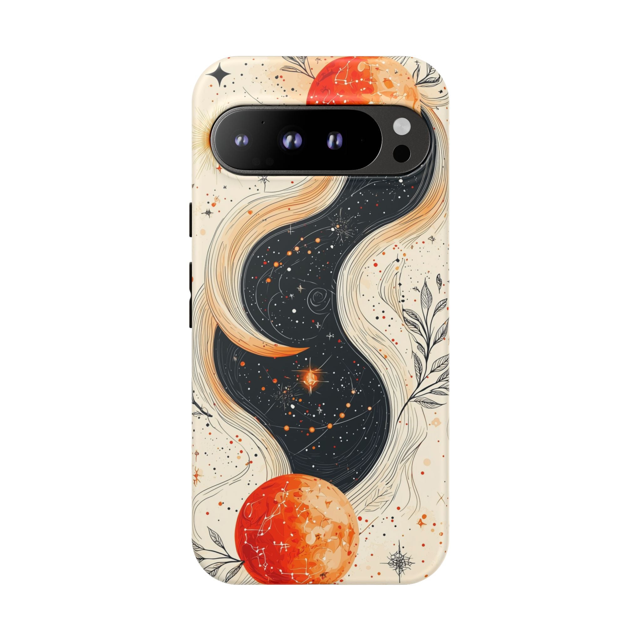 Astrology Galaxy Google Pixel Case | Red Moon Celestial