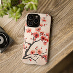 Cherry Blossom iPhone Case | Floral Tough Case with Pink Blossom Branch Design