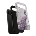 Peacock Google Pixel Phone Case | Lavender Peacock Phone Case