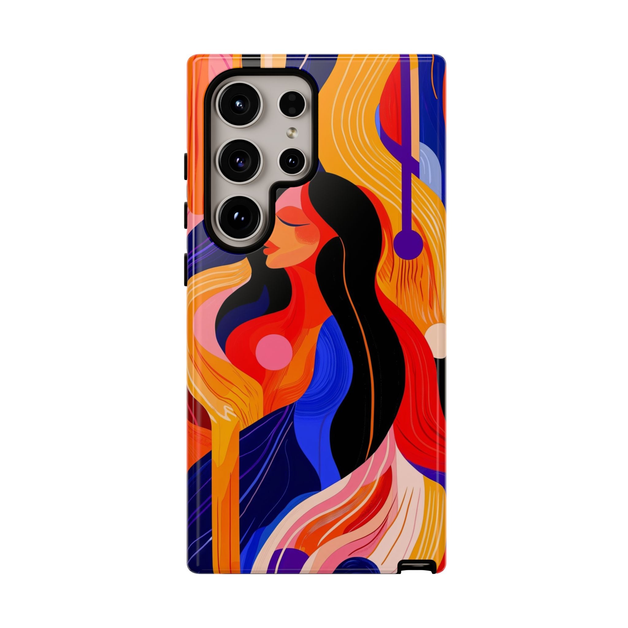 Abstract Colourful Woman Samsung Galaxy Tough Case | Vibrant Artistic