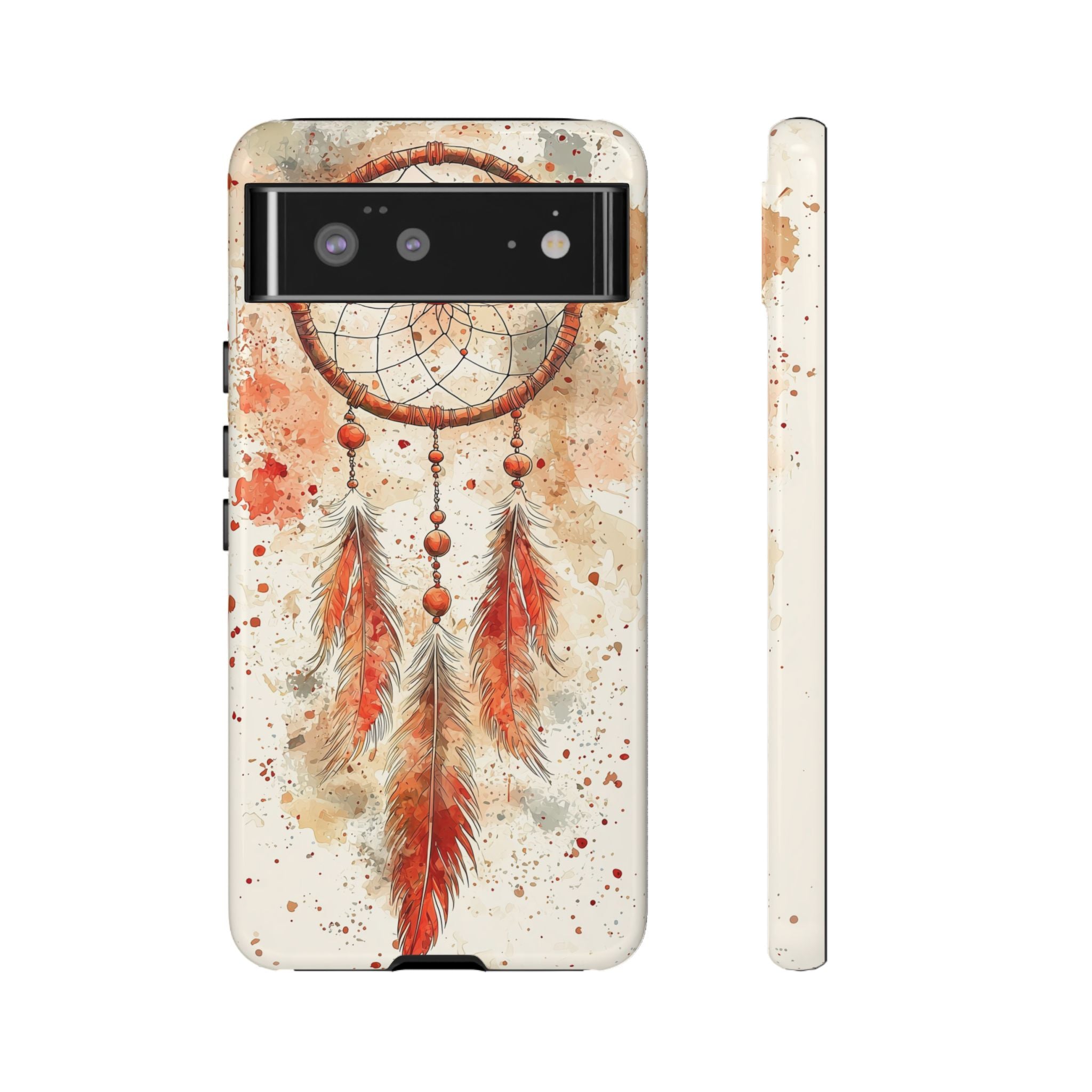 Dreamcatcher Tough Google Pixel Case | Watercolour Feather