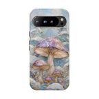 Iridescent Mushroom Illustration Google Pixel Phone Case | Protective Hard Case