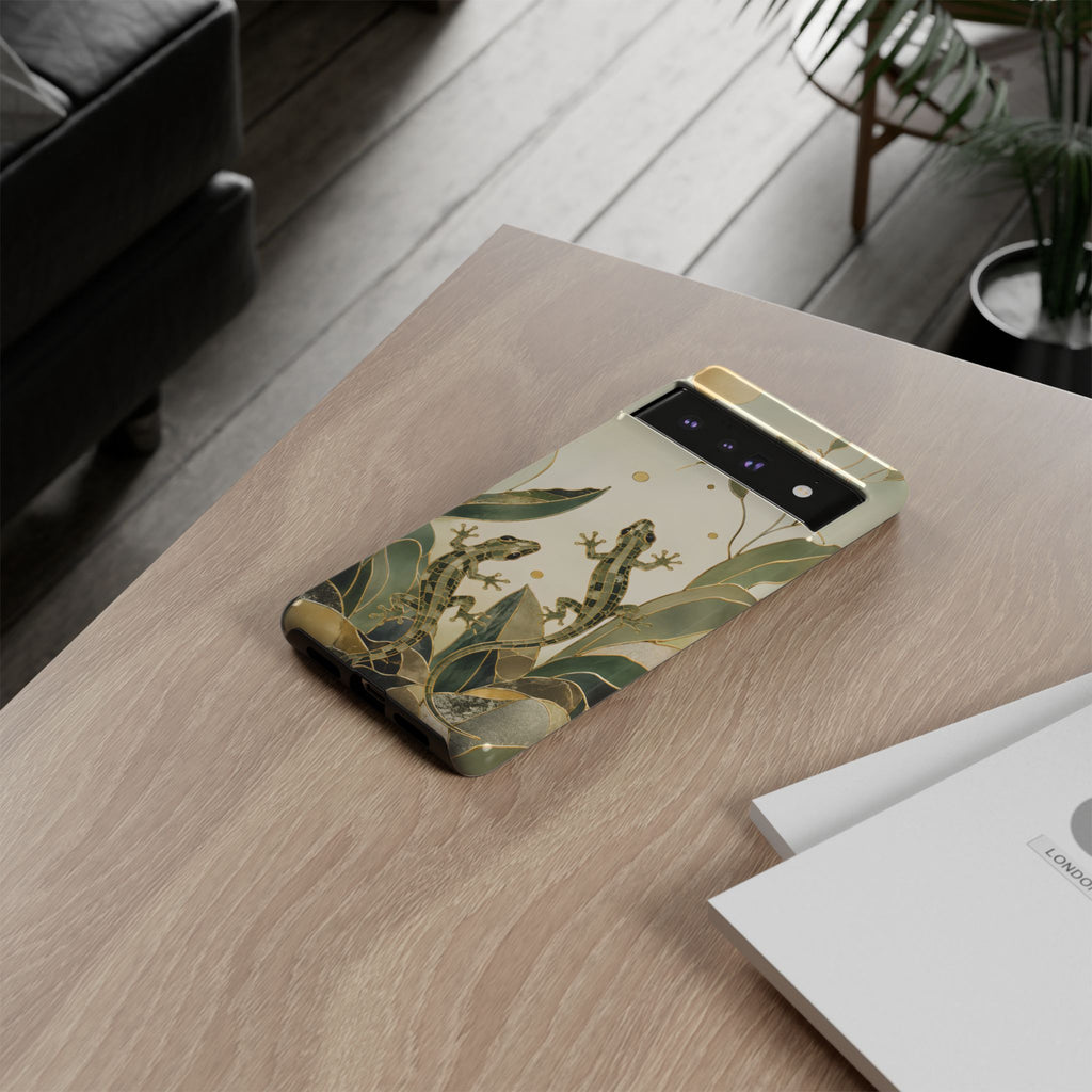 Lizard Botanical Google Pixel Phone Case | Gecko Phone Case