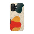 Abstract Retro Waves iPhone Case | Colourful Modern Art