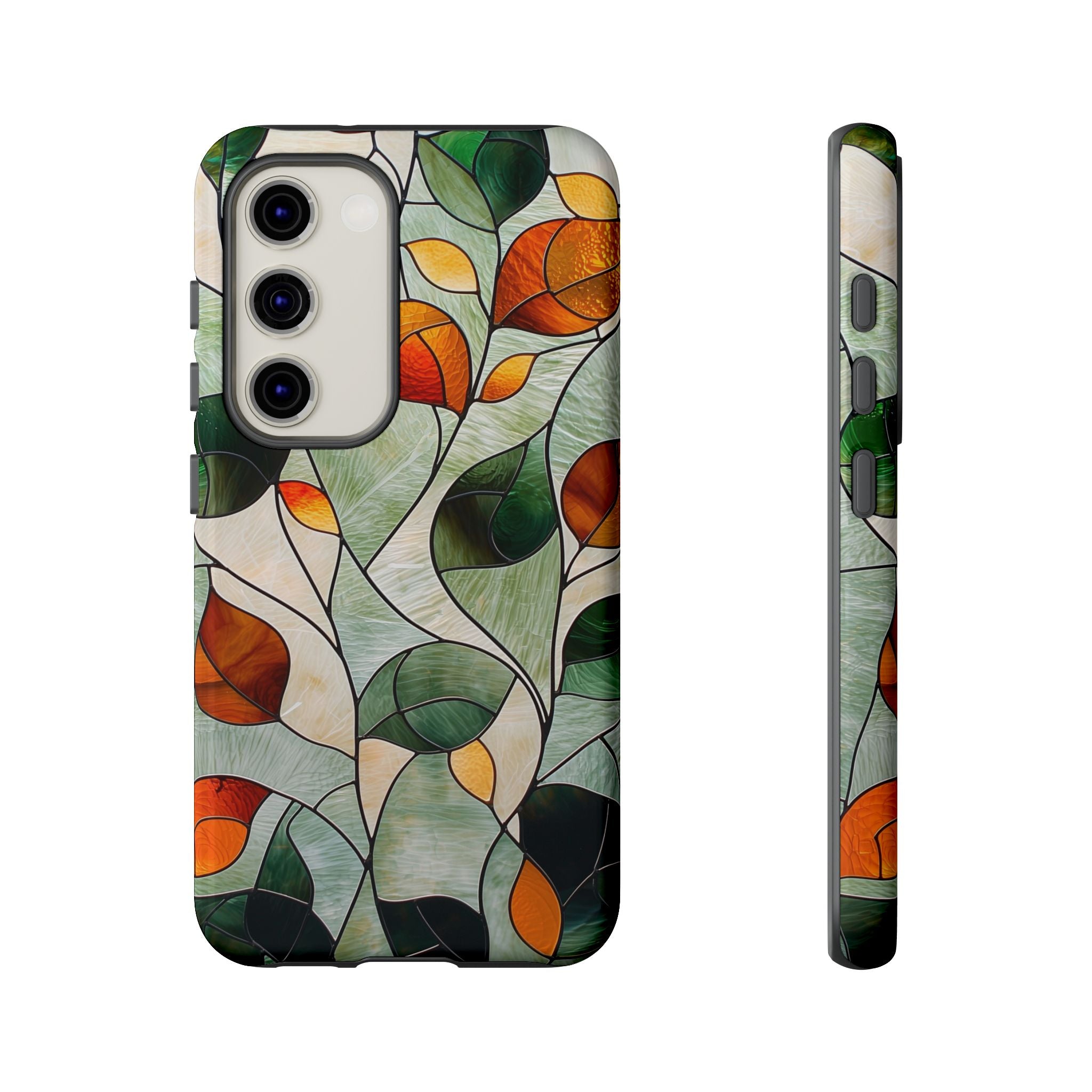 Autumn Stained Glass Leaf Samsung Galaxy Case