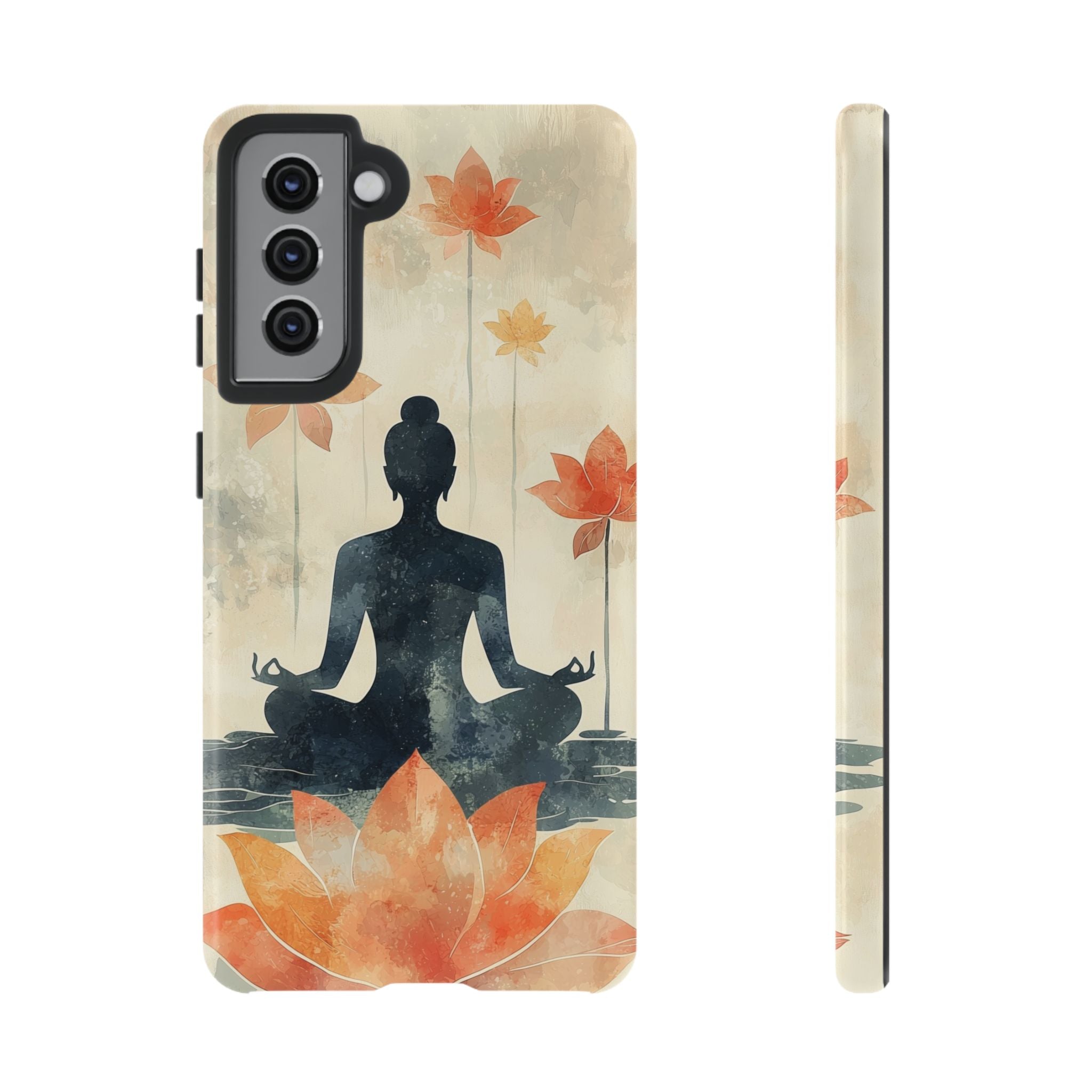 Yoga Lotus Samsung Galaxy Case | Meditative Silhouette