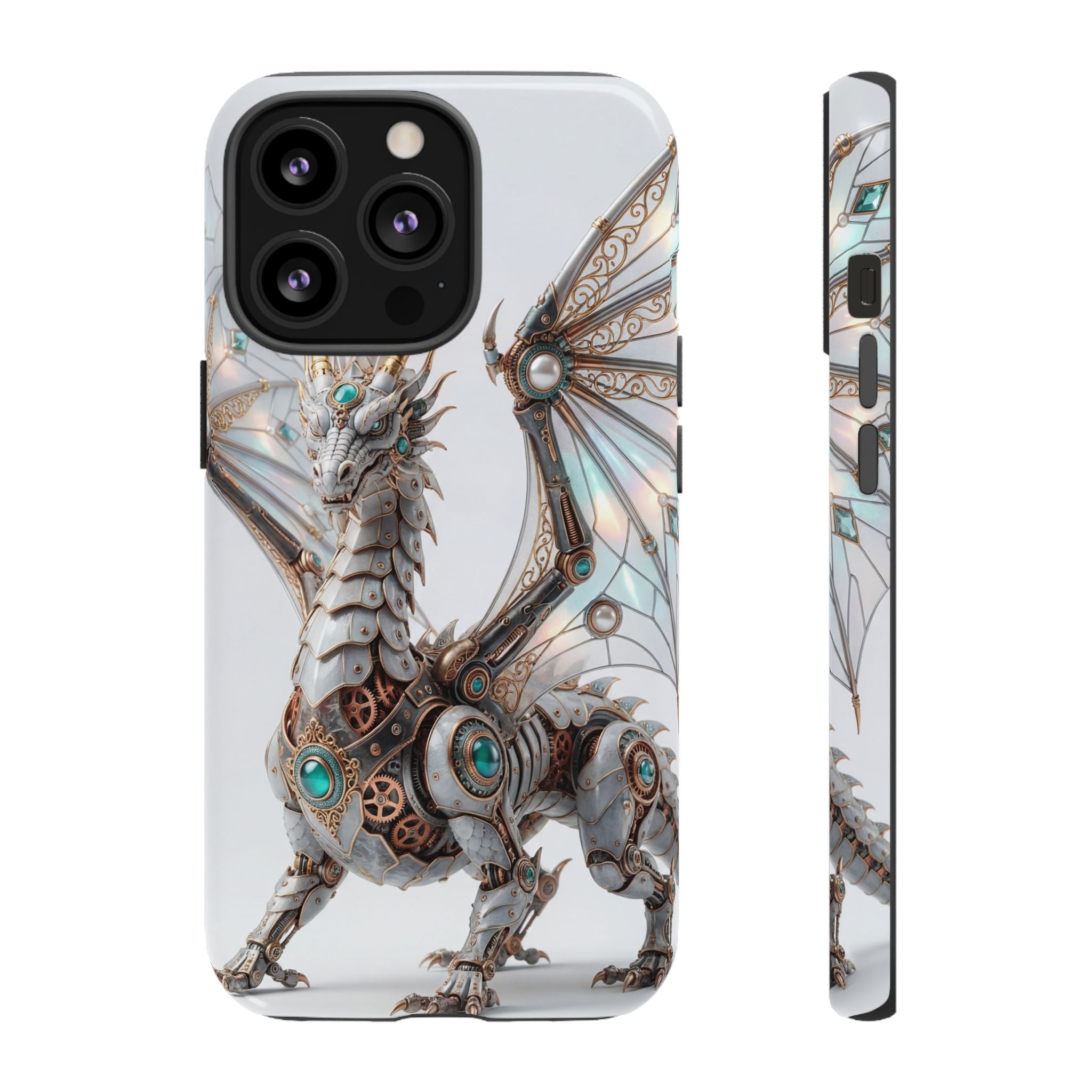 Steampunk Mechanical Dragon iPhone Case — Fantasy Armor Protective Cover