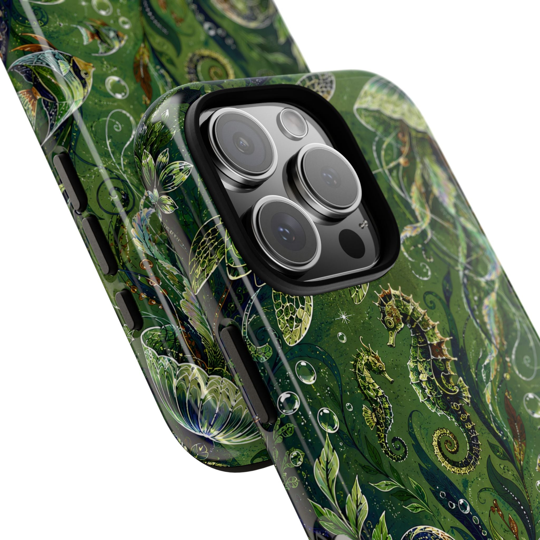 Octopus Tough iPhone Case | Jewel Green Ocean Animal Cover