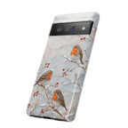 Robin Bird Google Pixel Phone Case | Winter Berries Phone Case