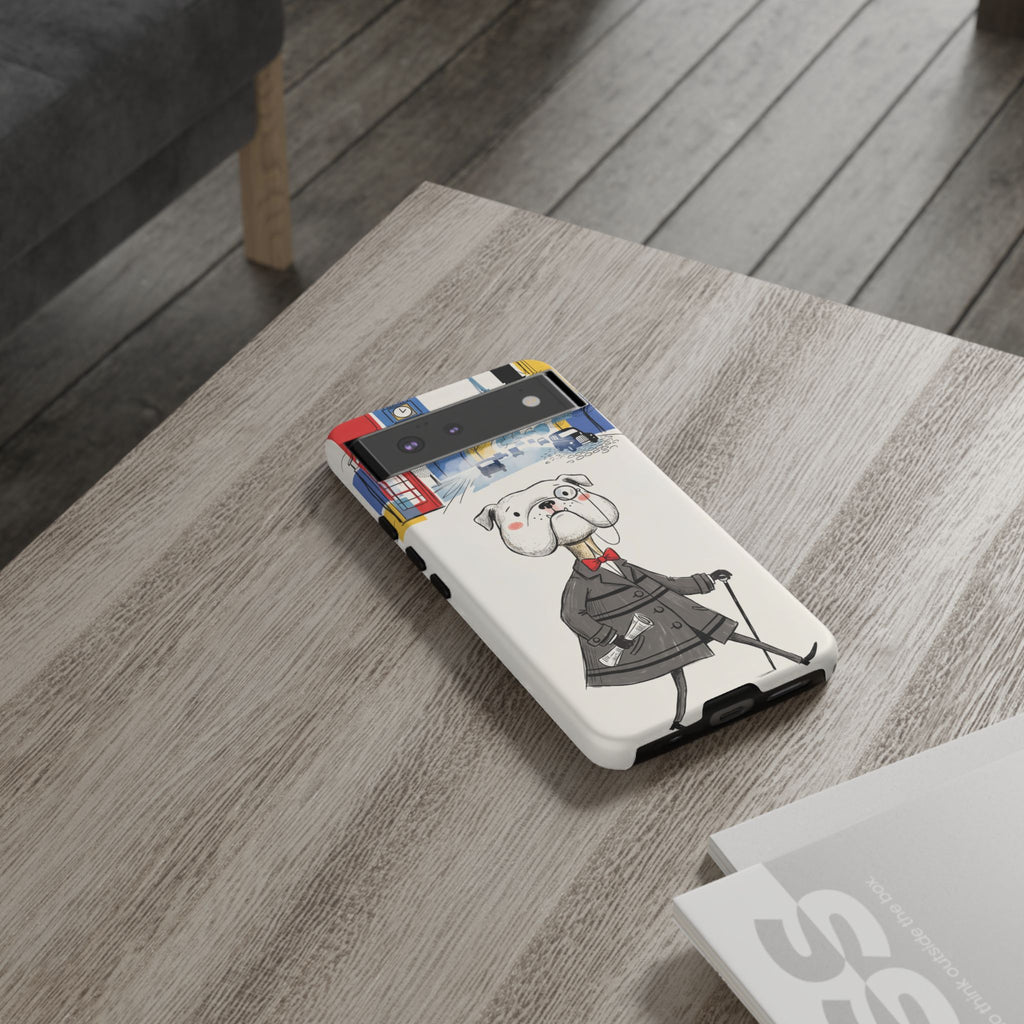 Vintage Dapper Gentleman Bulldog Google Pixel Phone Case