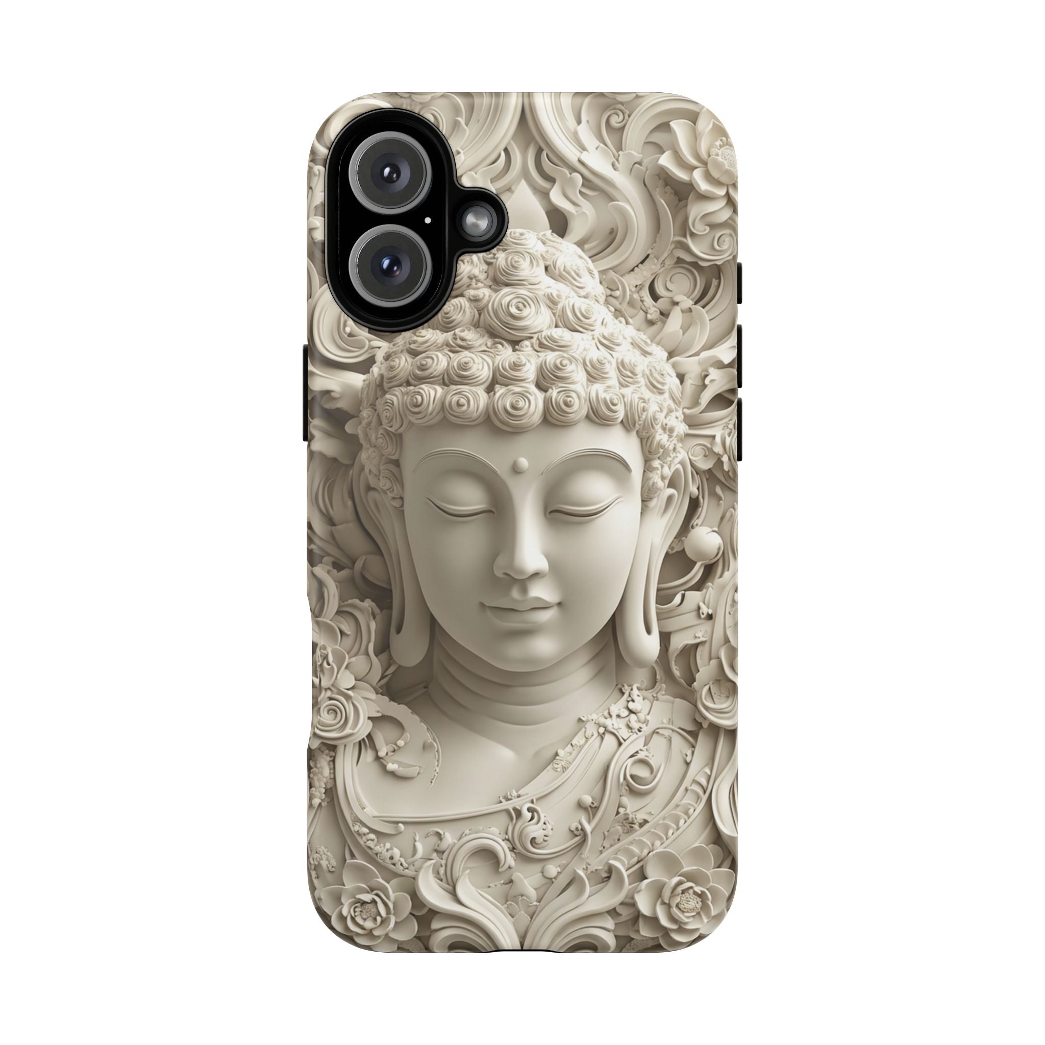 Buddha Relief iPhone Case — Serene Zen Protective Phone Cover