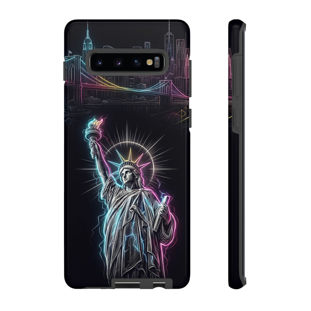 Neon Statue of Liberty Tough Samsung Galaxy Phone Case