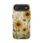 Sunflower iPhone Case | Stained Glass Floral iPhone Case