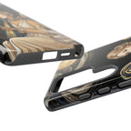 Moonlit Harp Samsung Galaxy Phone Case | Vintage Goddess Musician Art