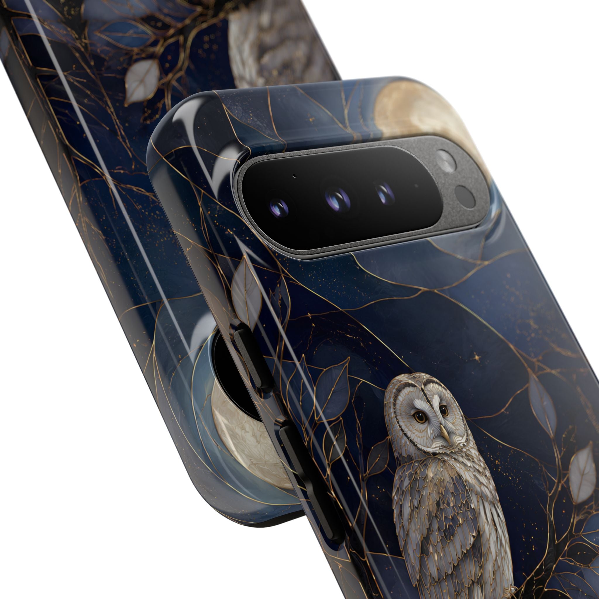 Owl Moon Google Pixel Phone Case | Woodland Forest Night Art