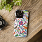 Wild Garden iPhone Case | Cute Forest Animals Floral Pattern Tough Case