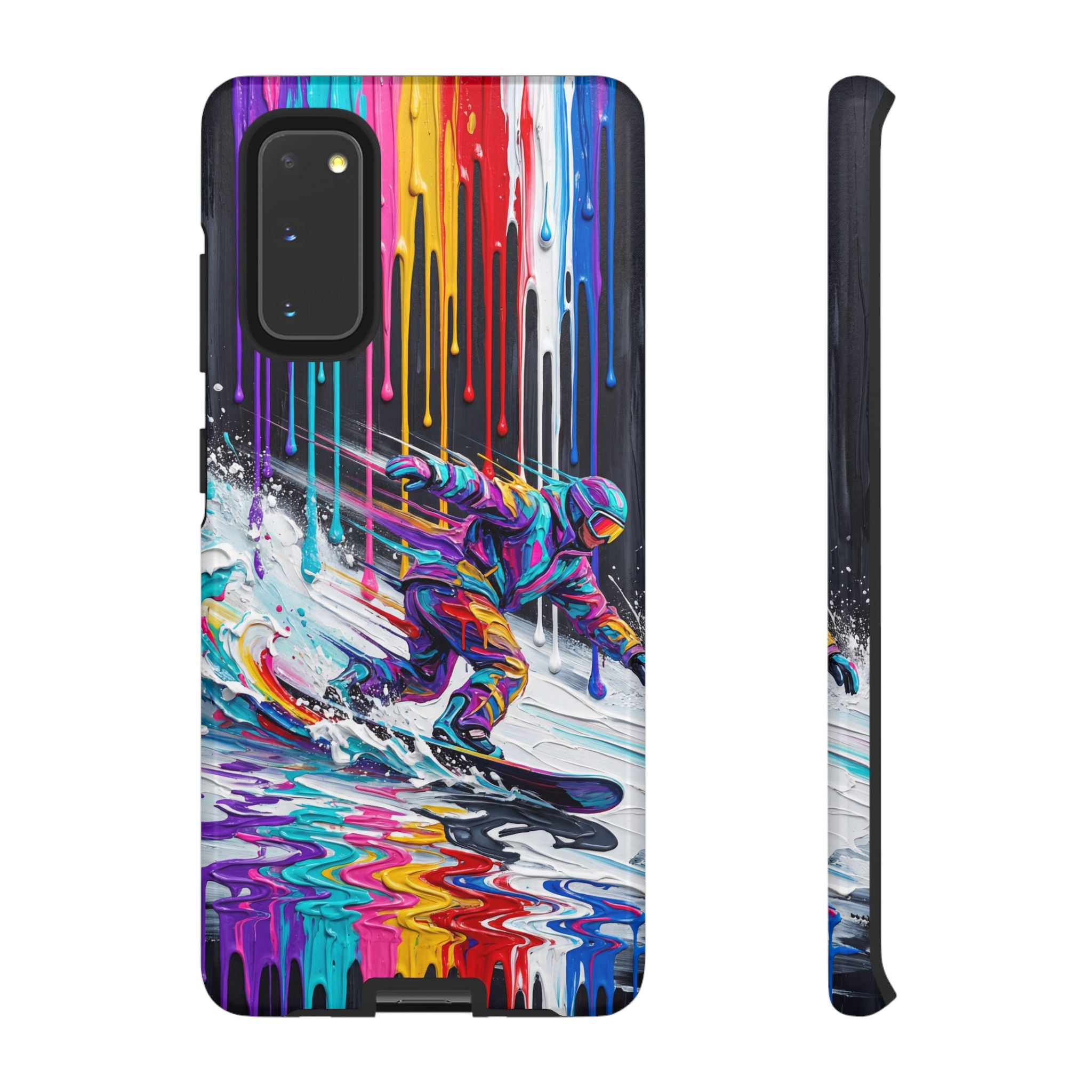 Colourful Snowboarder Art  Samsung Galaxy Phone Case