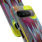 Colorful Surreal Forest Google Pixel Case | Neon Moon, Trees & Abstract Landscape