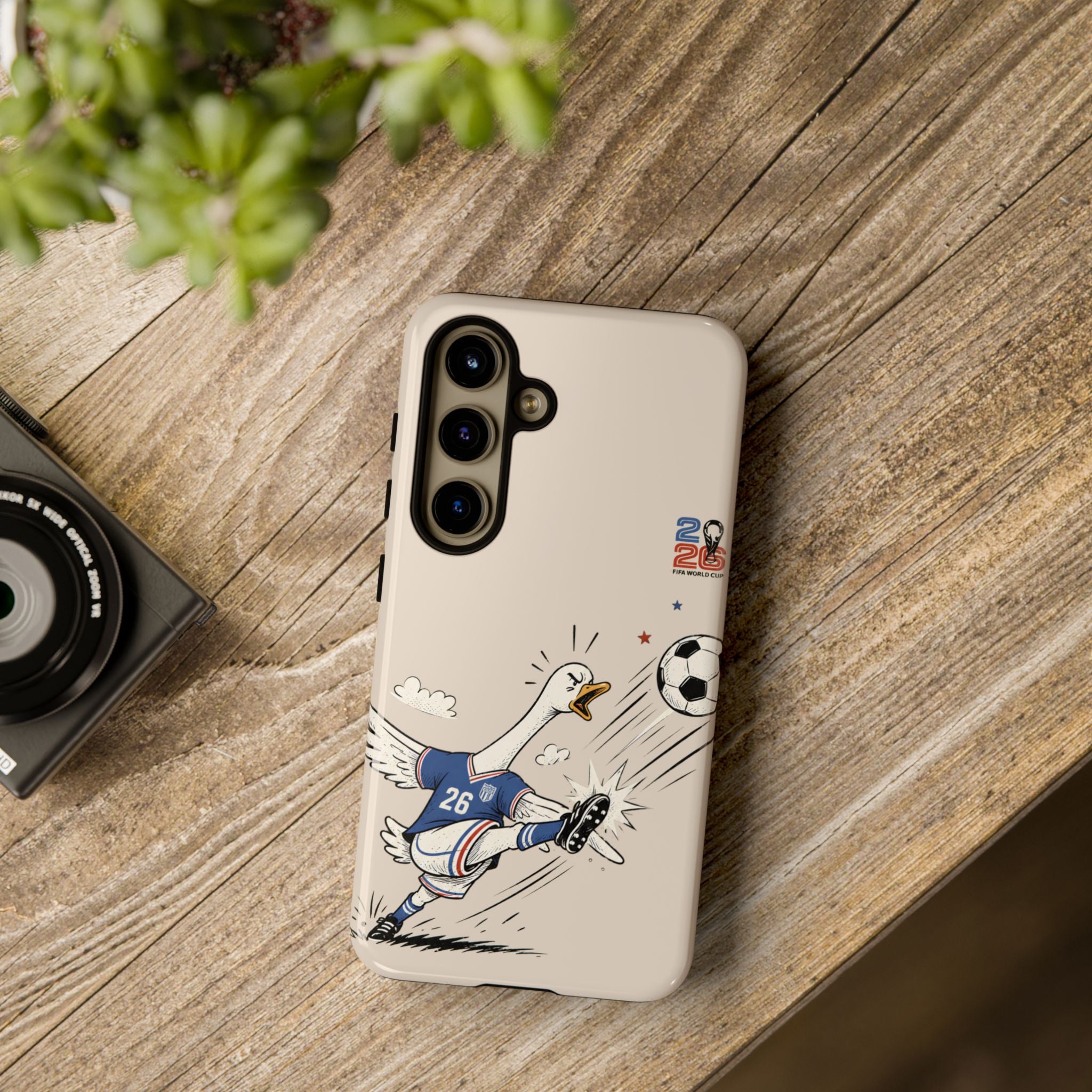 Soccer Goose Samsung Galaxy Phone Case | Funny Sports Bird Cover