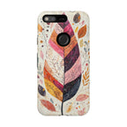 Autumn Leaf Tough Google Pixel Case | Watercolour Feathered Fall Design