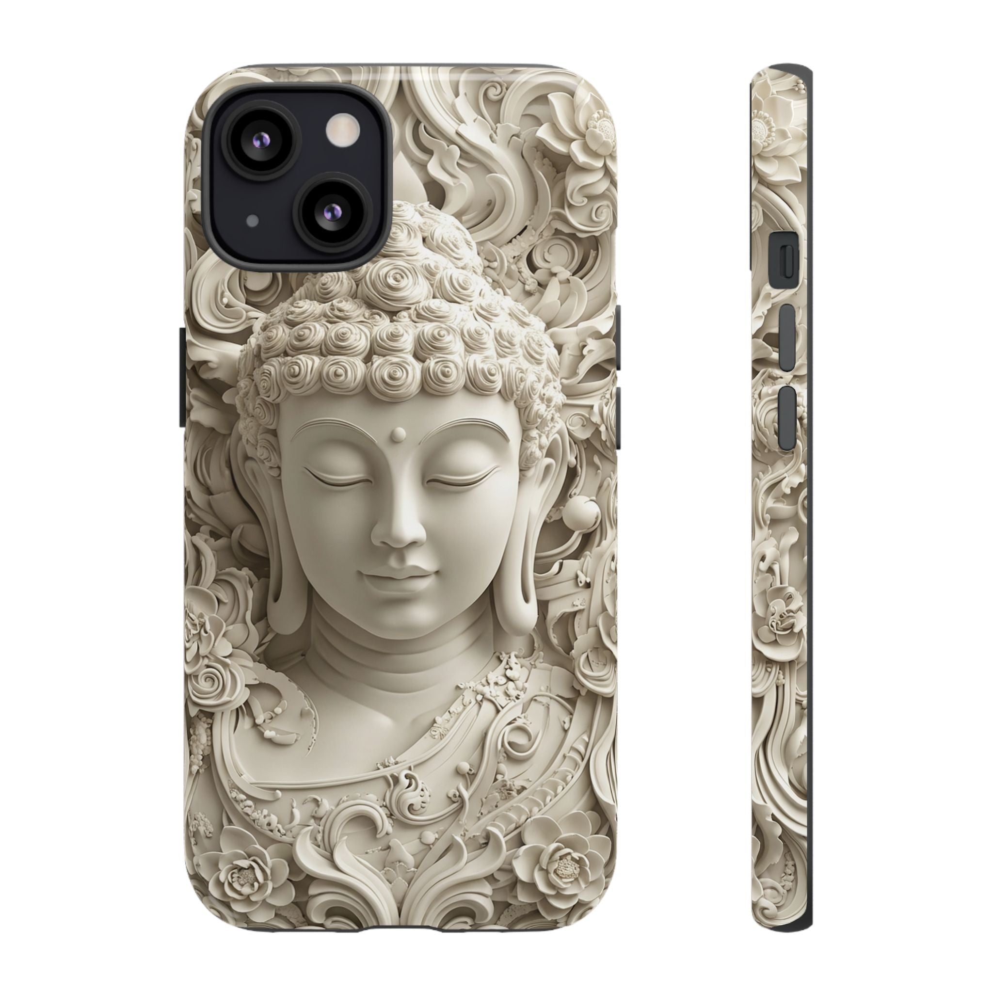 Buddha Relief iPhone Case — Serene Zen Protective Phone Cover
