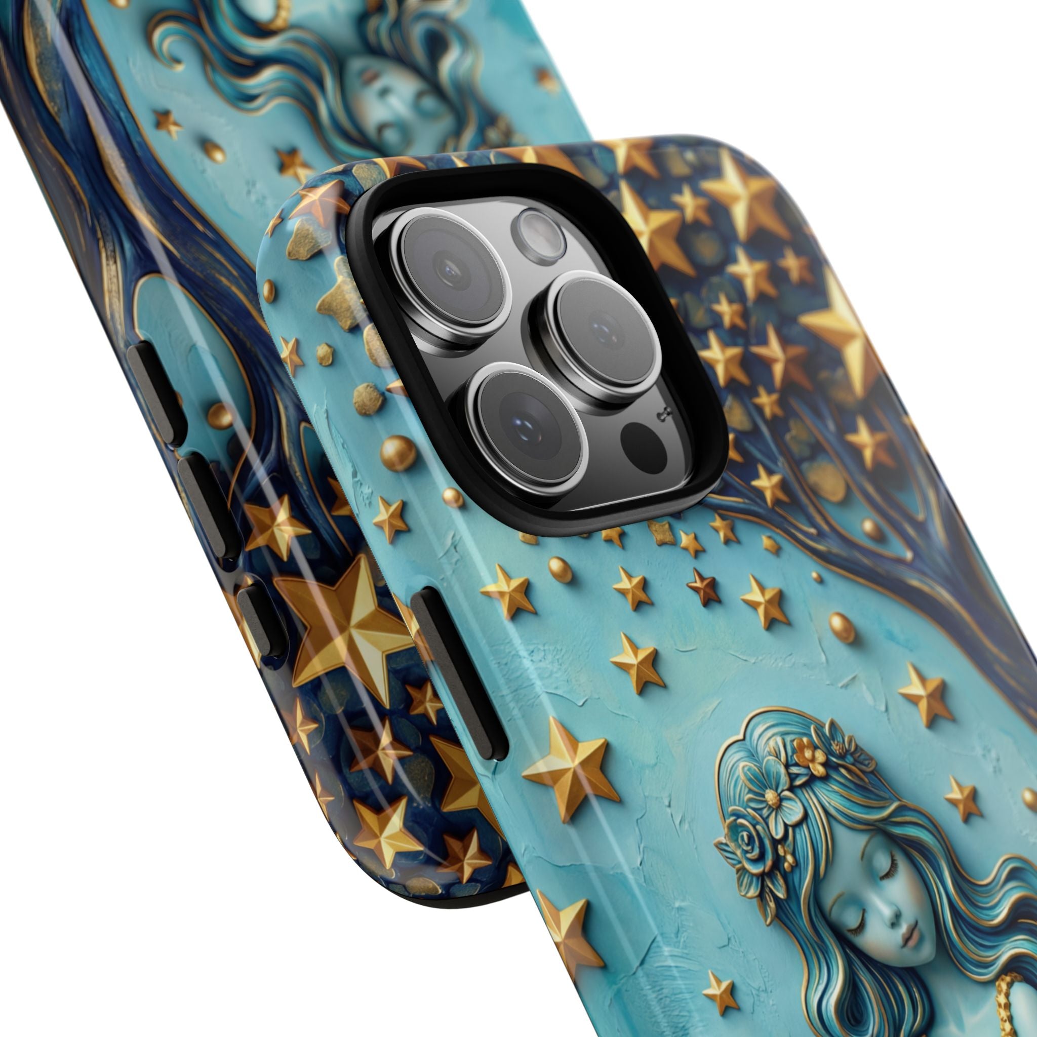 Dreamy Maiden & Star Tree iPhone Case