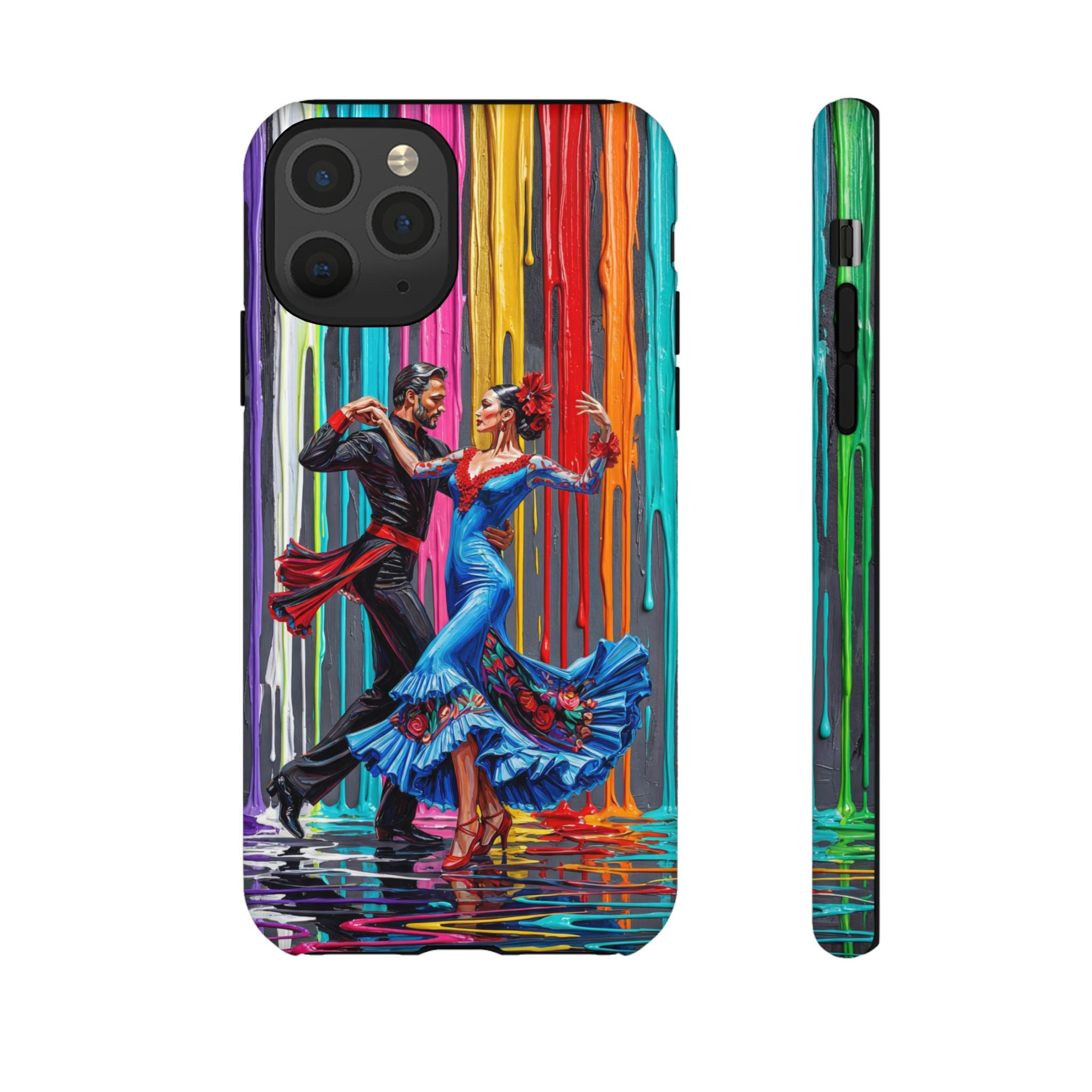 Colorful Tango iPhone Case | Vibrant Dancing Couple Art Protection