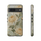 Chrysanthemum Google Pixel Phone Case | Vintage Floral Phone Case