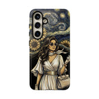 Van Gogh Night Sunflowers Samsung Galaxy Phone Case | Chic Woman Art