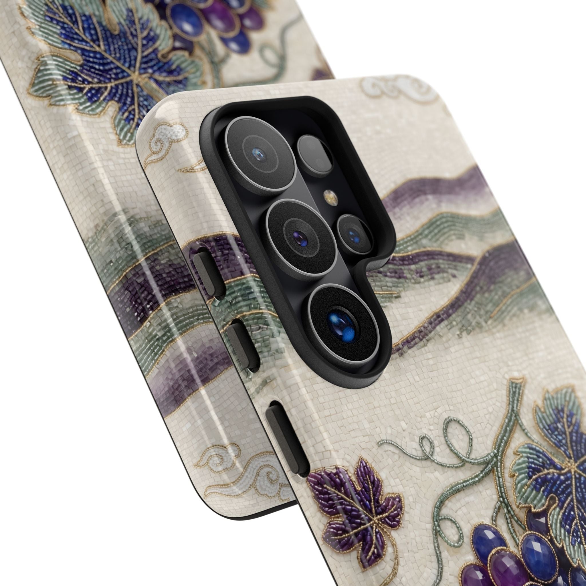 Vintage Grape Samsung Galaxy Phone Case – Botanical Vineyard Art Phone Cover