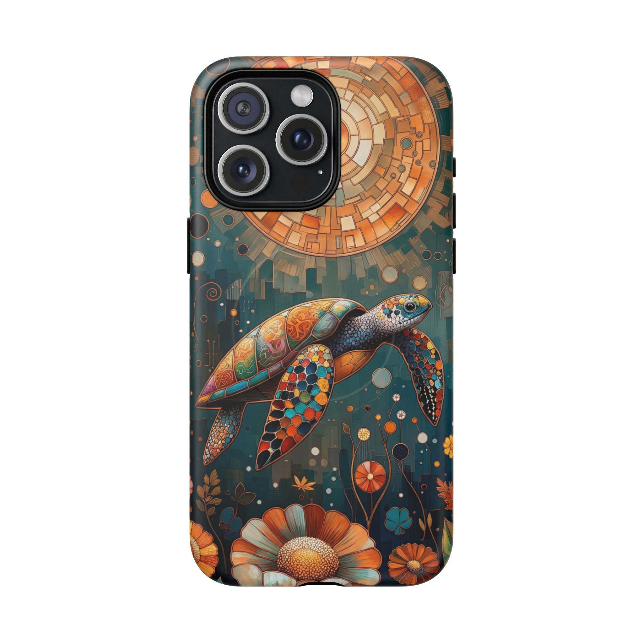 Custodia MagSafe per iPhone a forma di tartaruga marina