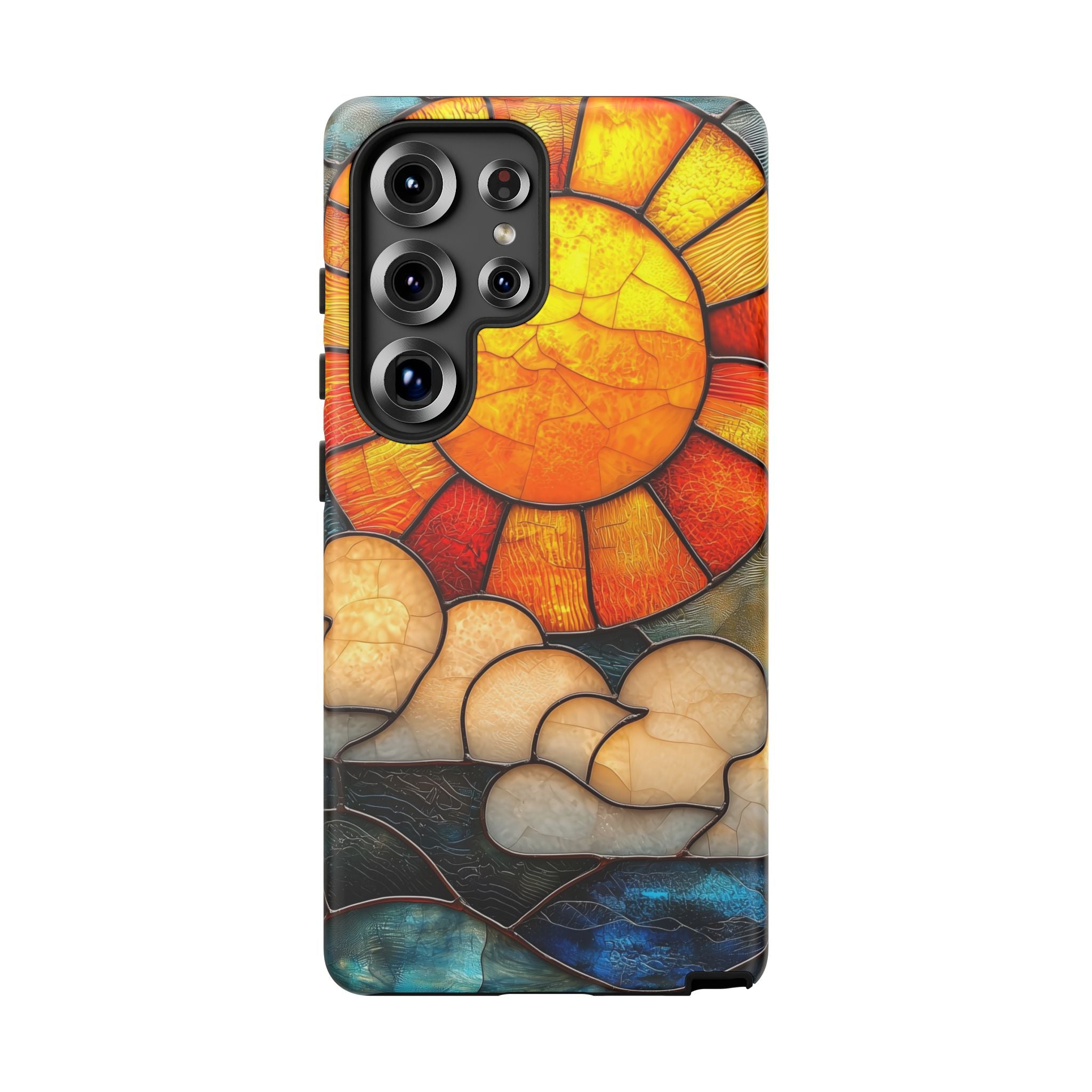 Stained Glass Sun & Clouds Samsung Galaxy Case