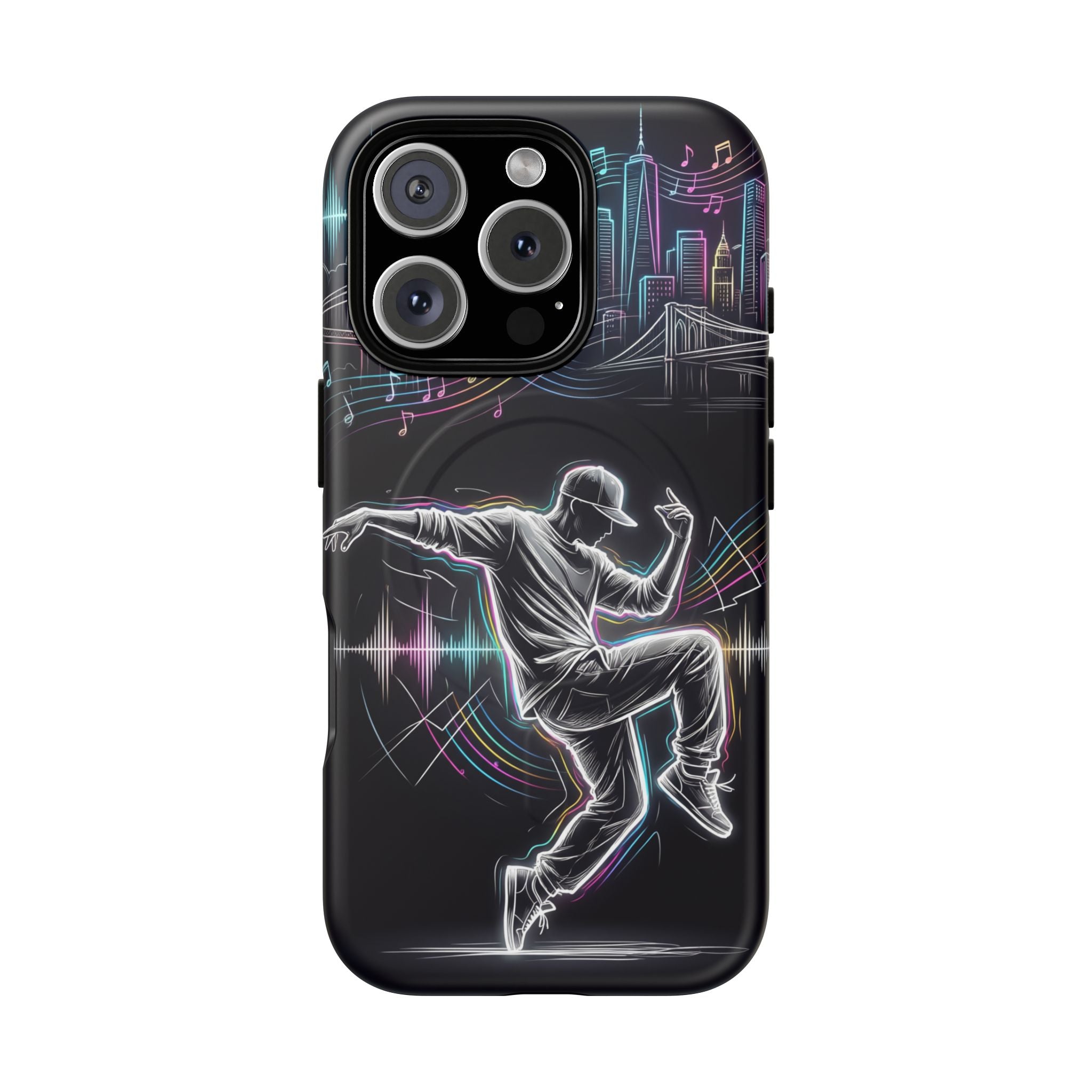 Dancer Neon Skyline MagSafe iPhone Case