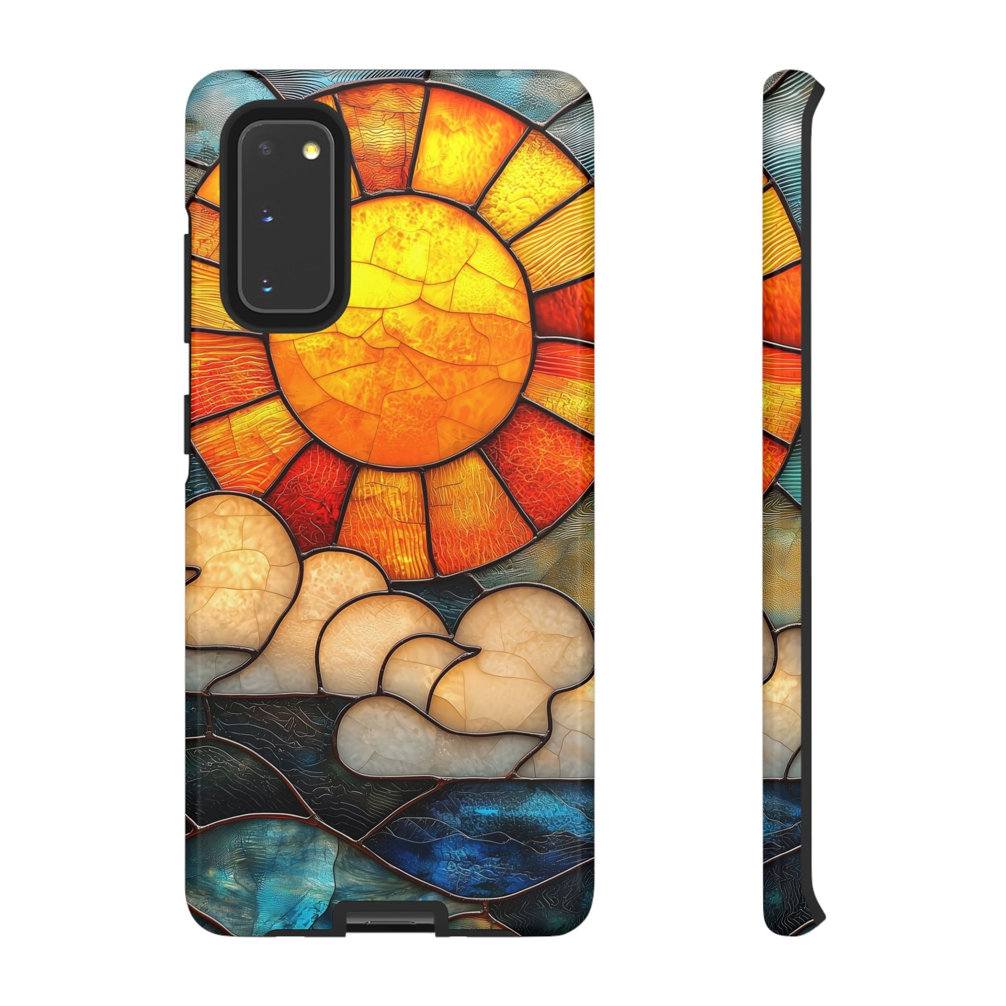 Stained Glass Sun & Clouds Samsung Galaxy Case