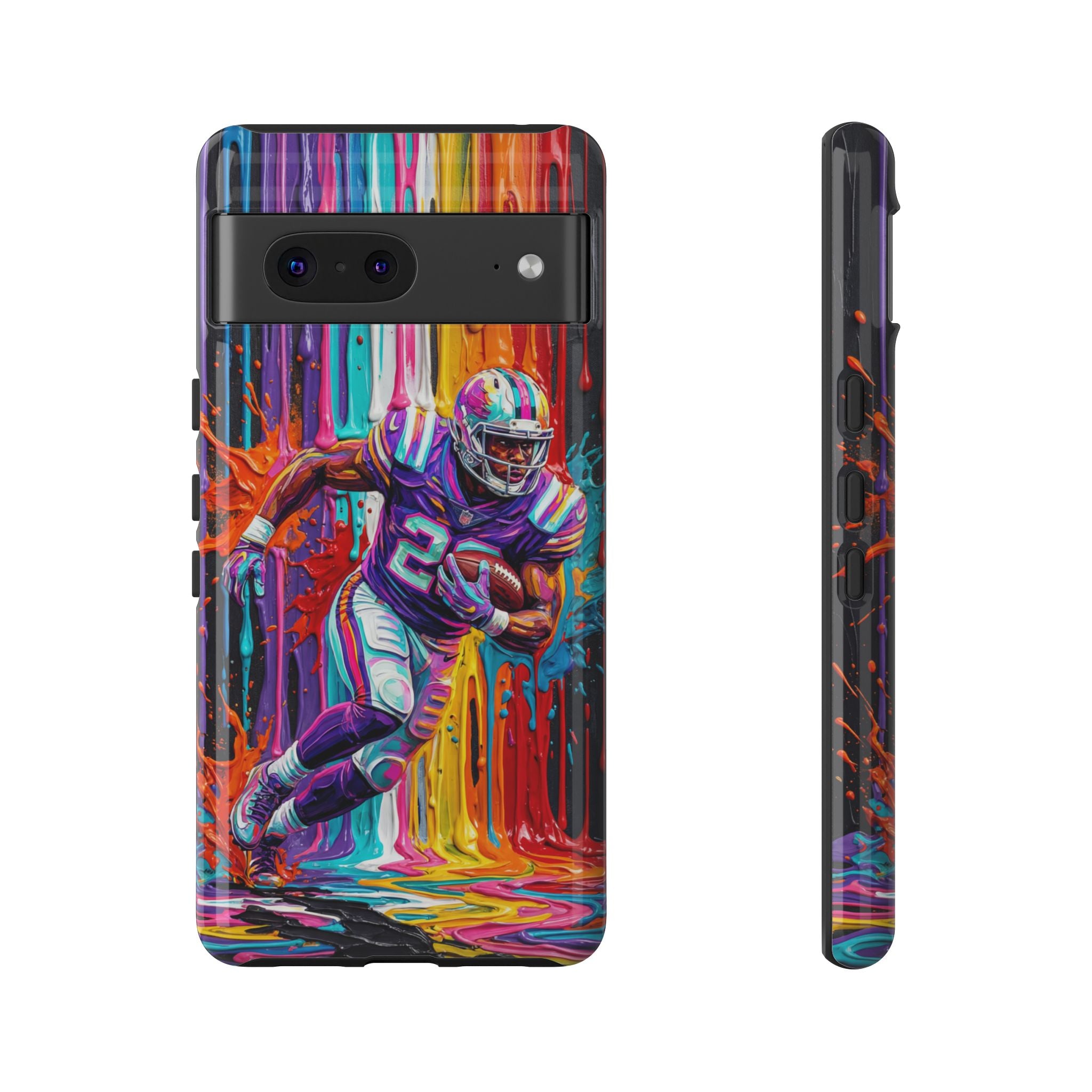 Vibrant American Football Runner Google Pixel Phone Case