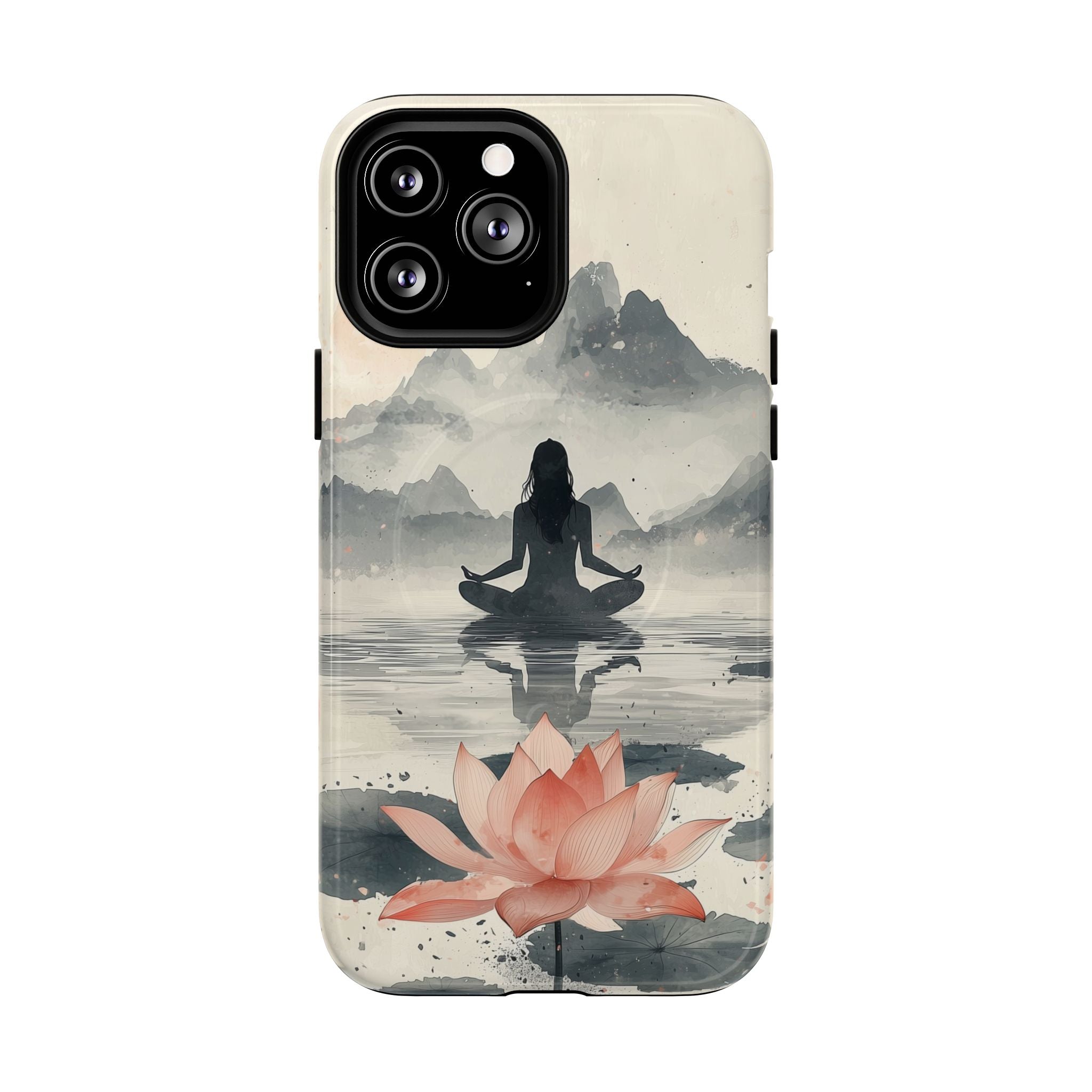 Zen Yoga Meditation Lotus MagSafe iPhone Case