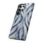 Blue Faux Fur Texture Protective Tough Samsung Galaxy Case