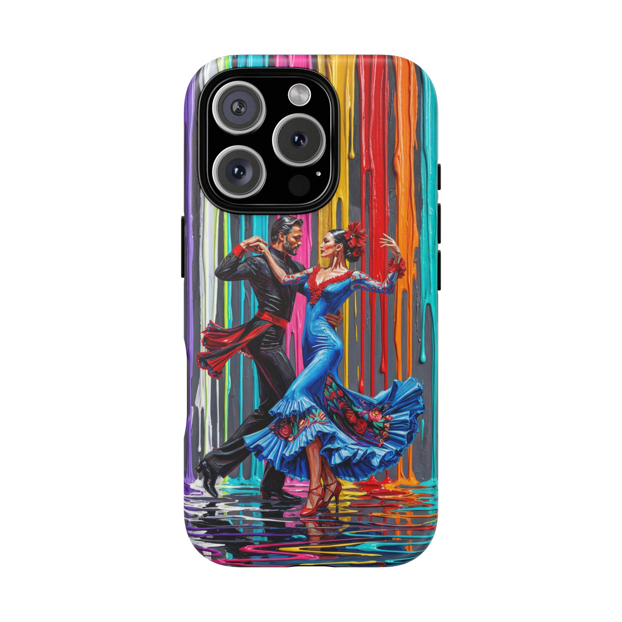 Colorful Tango iPhone Case | Vibrant Dancing Couple Art Protection