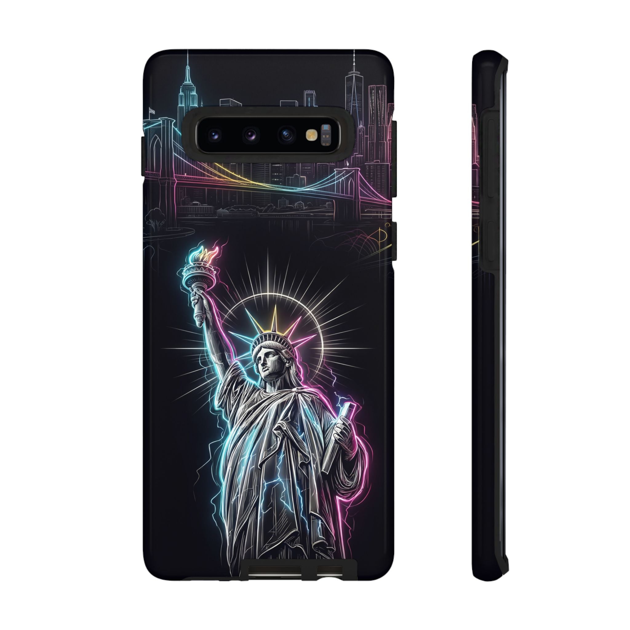 Neon Statue of Liberty Tough Samsung Galaxy Phone Case