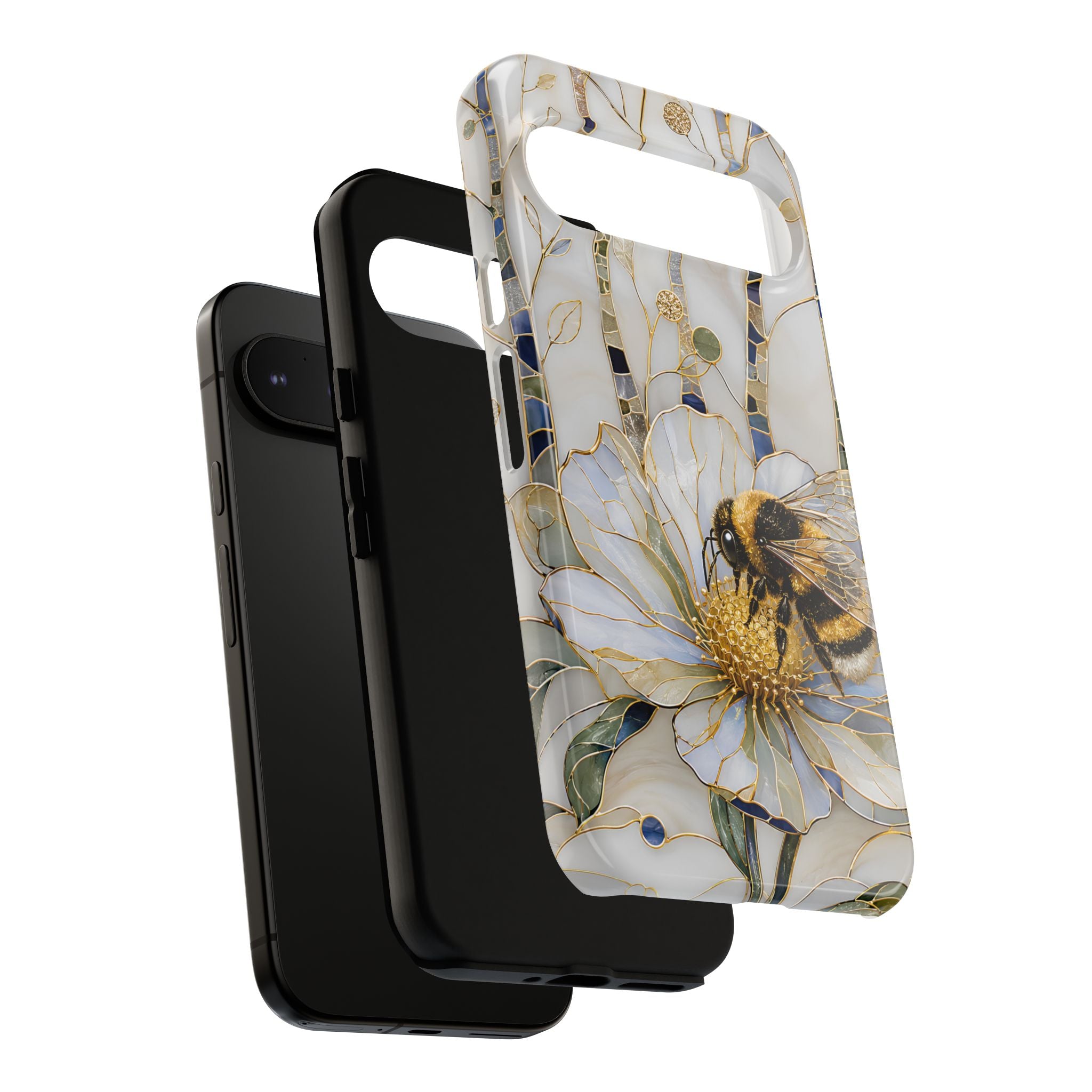 Bumblebee Google Pixel Phone Case | Stained Glass Bee Phone Case