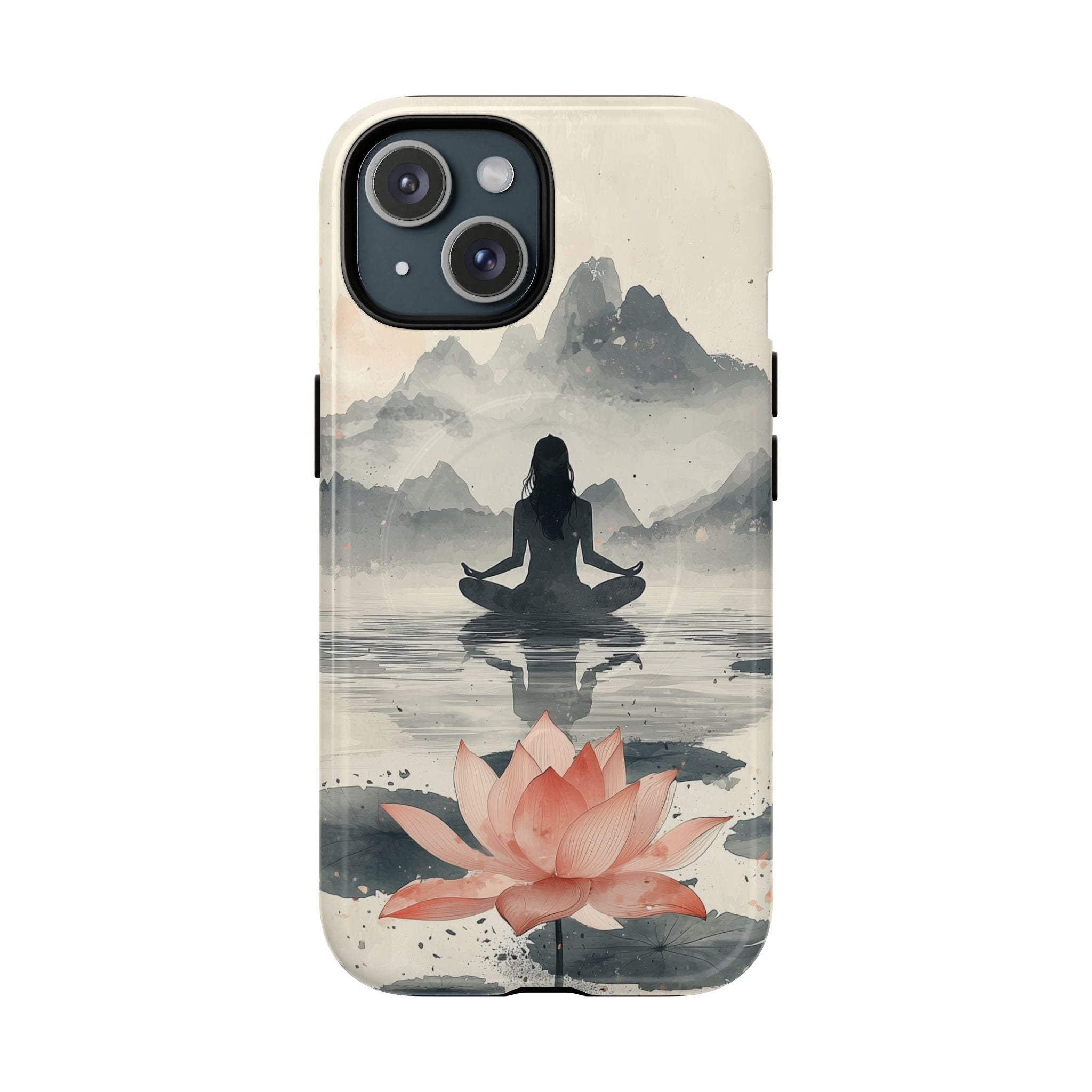 Zen Yoga Meditation Lotus MagSafe iPhone Case