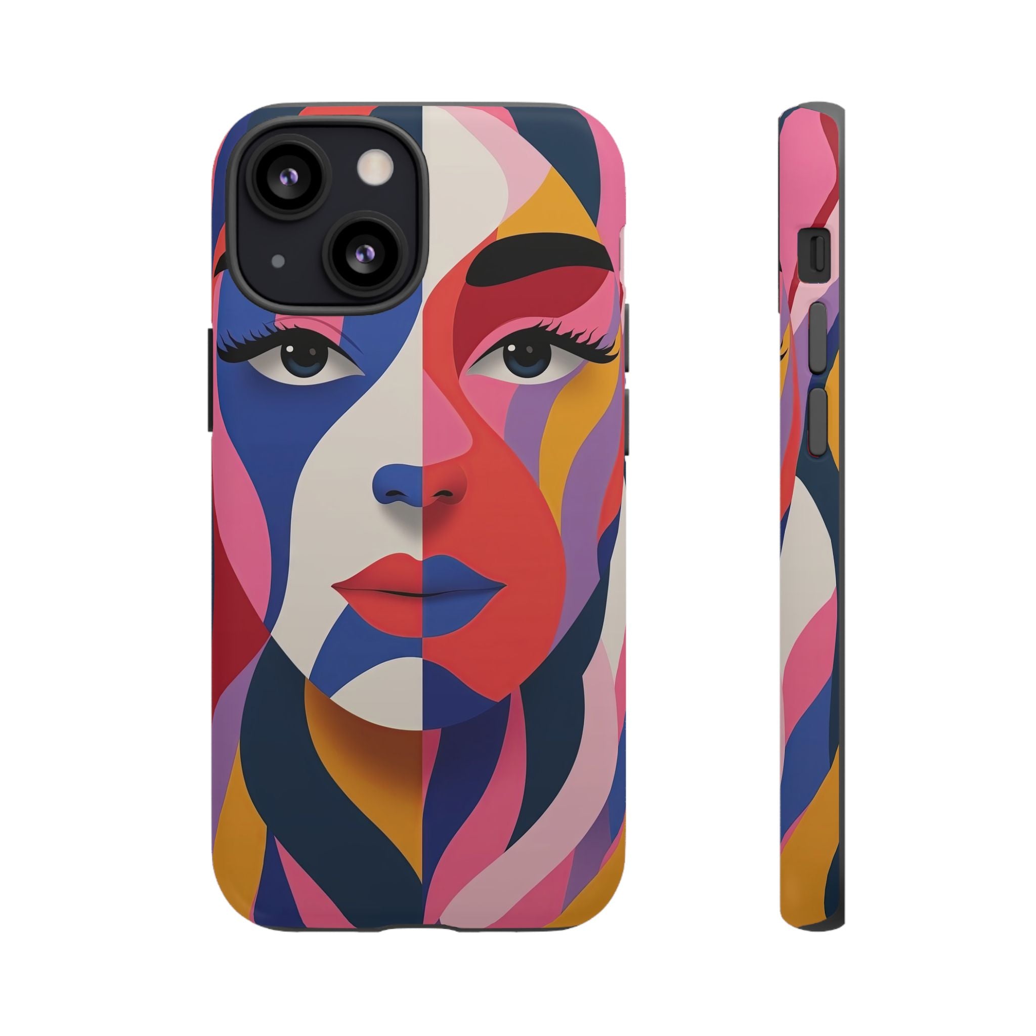 Abstract Colourful Face iPhone Case | Vibrant Pop Art