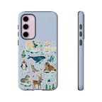 Cute Arctic Animals Tough Samsung Galaxy Phone Case