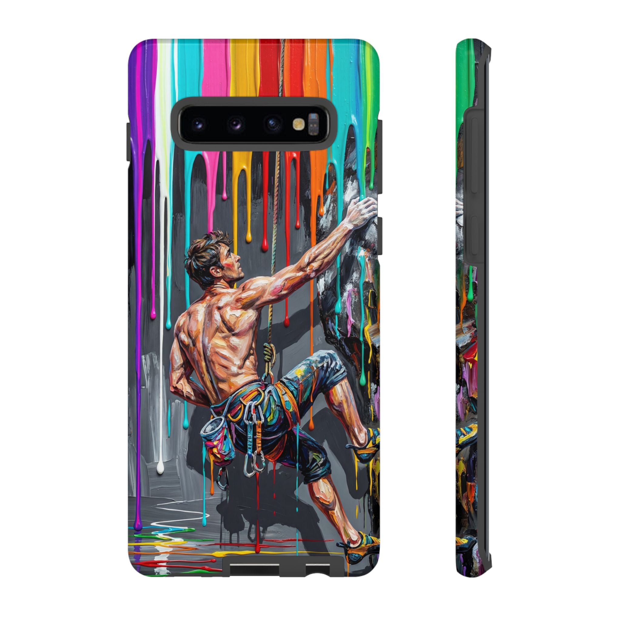 Colourful Rock Climber Art Protective Samsung Galaxy Phone Case