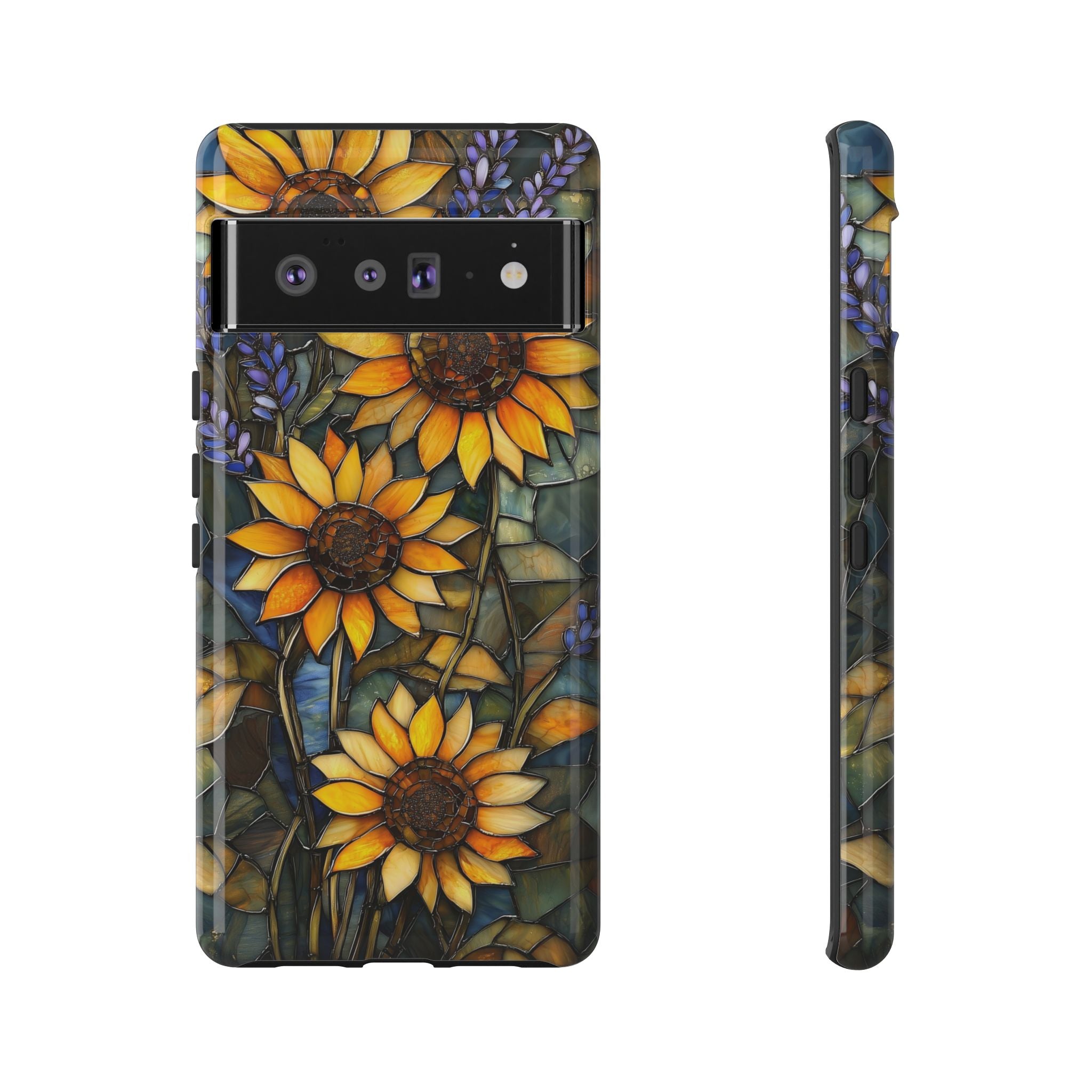 Sunflower Stained Glass Tough Google Pixel Case