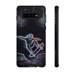 Neon Skateboard Samsung Galaxy Phone Case | Glow Skatepark Protective Cover