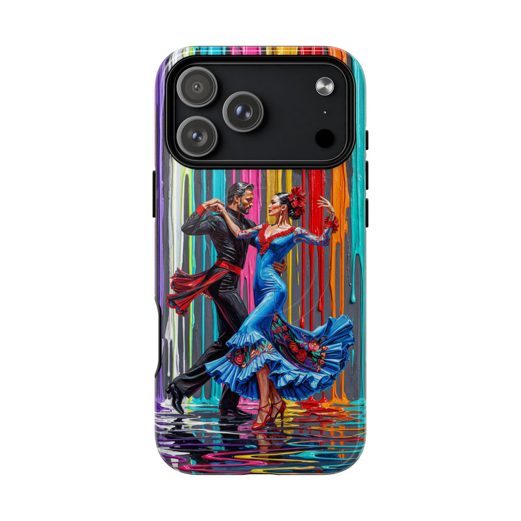 Colorful Tango MagSafe iPhone Case | Vibrant Dancing Couple Art Protection